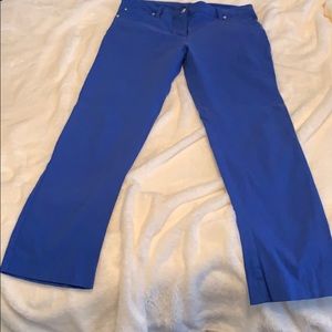 Skinny pants.